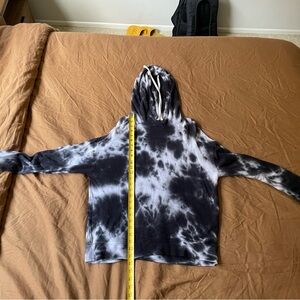 Sundry Monochrome Tie-Dye Hoodie